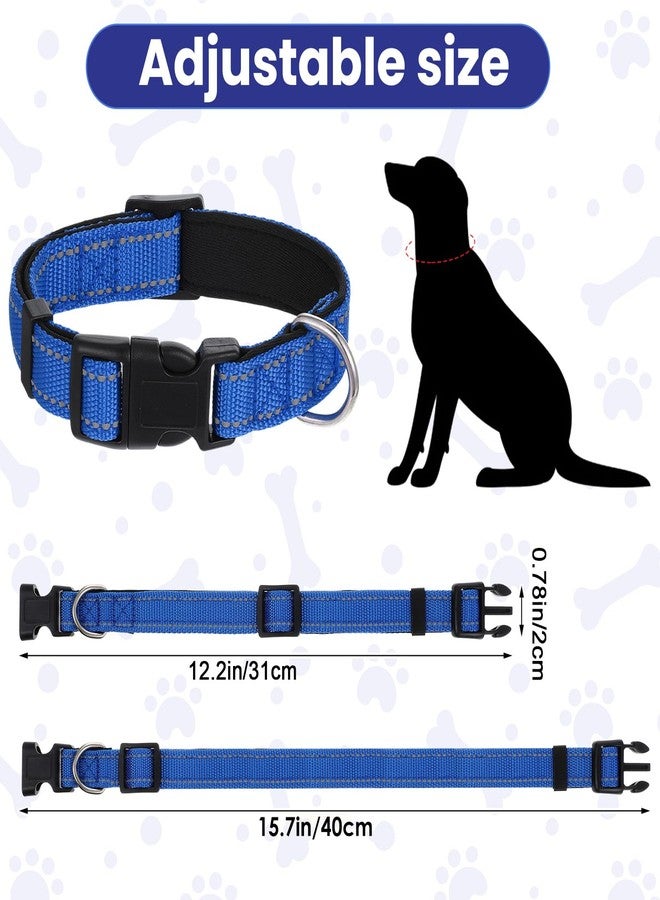 JOUTYFOR 12 Pcs Reflective Puppy Dog Collars Bulk for Litter Dogs Adjustable Safety Nylon Collars with Locking Buckle Soft Padded Breathable Puppy Collar for Cats Pets(Small) - Image 2